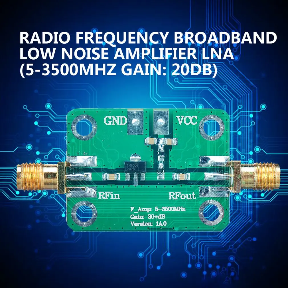 

New Rf Wideband Low-Noise Amplifier Amplifier Lna 5-3500Mhz Gain: 20Db
