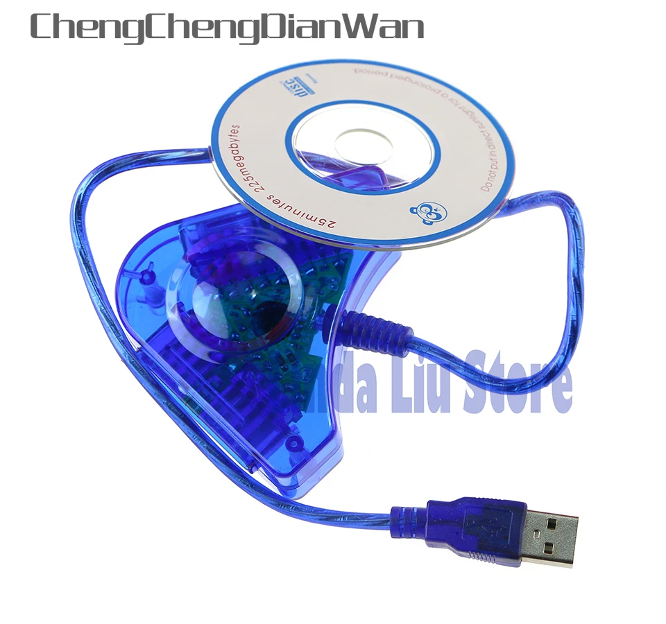 ChengChengDianWan джойпад для игр USB конвертер с двумя игроками адаптер кабель PS1 PS2