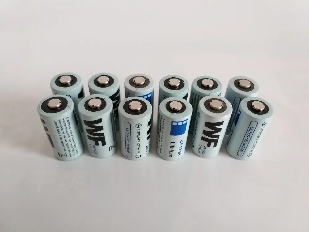 

Power Battery 12pcs CR123A 16340 Li-ion Battery 3V Primary Lithium Battery