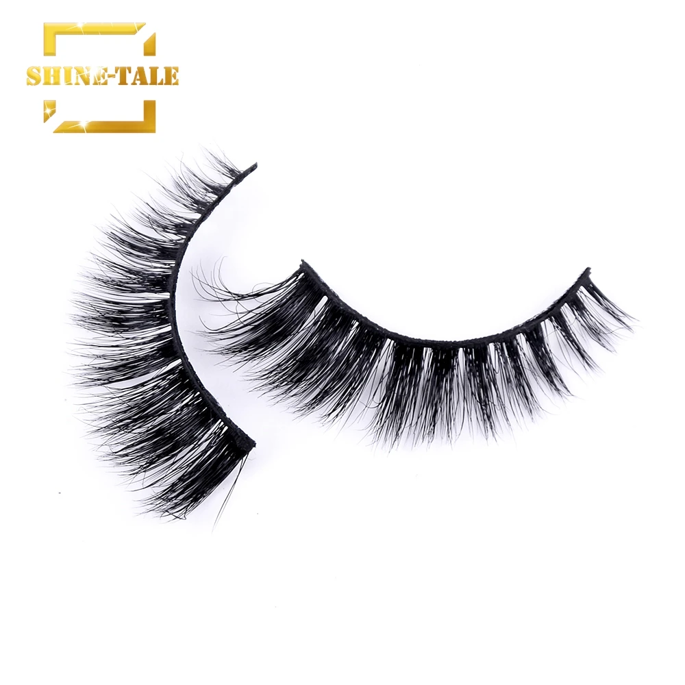 

Shine-Tale 3D Eyelashes for Building False Lashes Long Strip 100% Handmade Natural False Eyelash Extensions A01