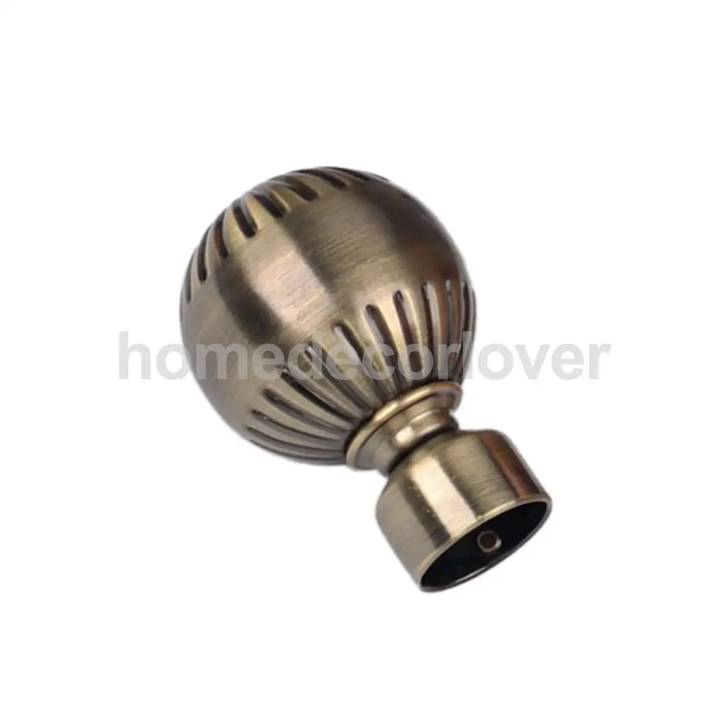 1 Piece Retro Curtain Pole Rod Finials Ends Heads 28mm