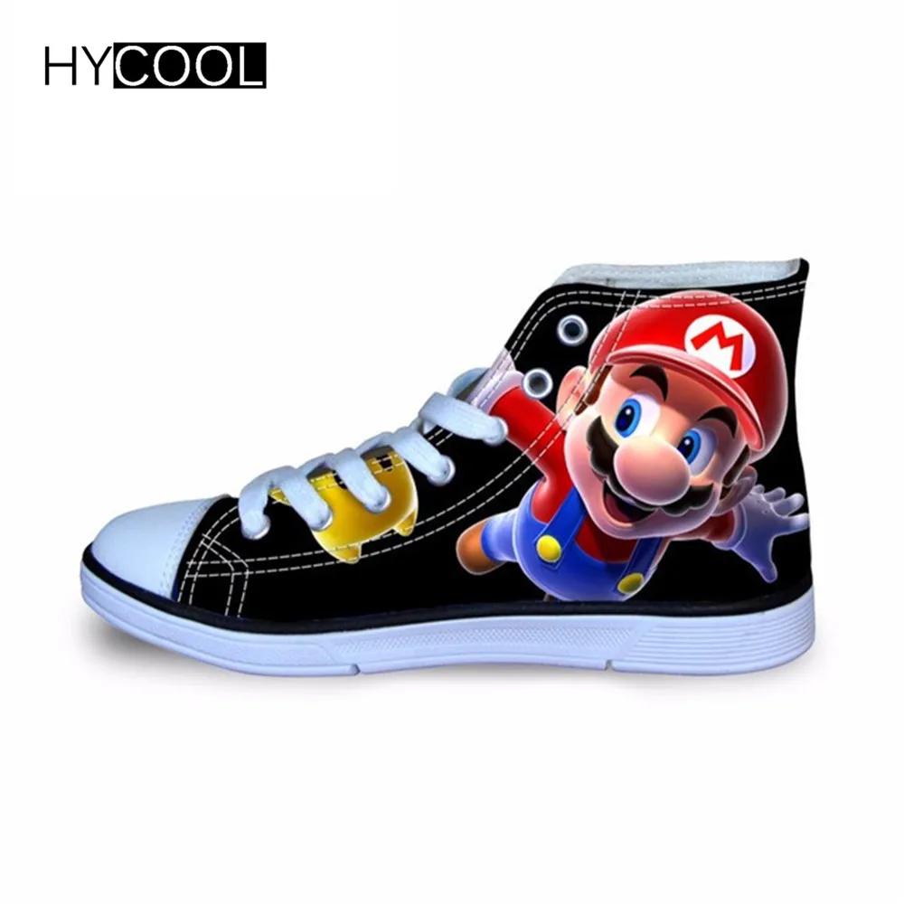 HYCOOL Kids Canvas Shoes Super Mario Bros Pattern Sneaker HYCOOL Kids Canvas Shoes Super Mario Bros Pattern Sneaker