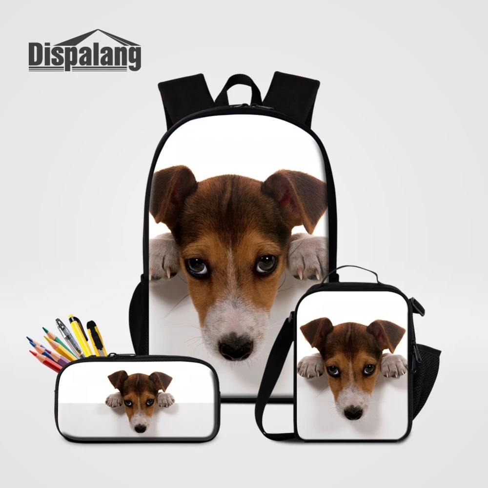 Conjunto de bolsas escolares para niños y niñas, lonchera con estuche para lápices para mochila escolar de perro Jack screl, 3 - AliExpress