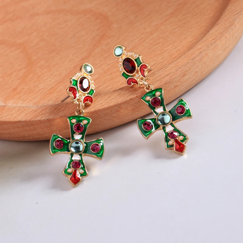 KISS ME New Collection Earrings 2018 Popular Enamel Crystal Star Moon Insect Drop Earrings for Women Fashion Jewelry - Image 6