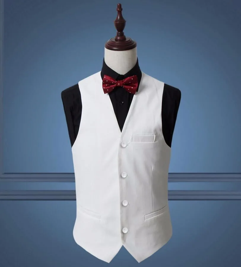 11.1 Classy Men Suit Vest Solid color Single Breasted Slim Dress Business Waistcoat Mens Dance Party Wedding Vests