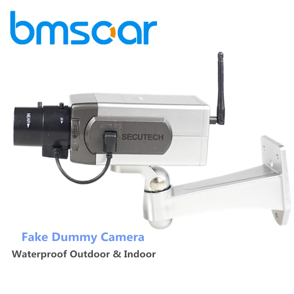 Outdoor Fake Dummy Camera Indoor Security Surveillance Mini Waterproof CCTV With LED Light Use Powered By Battery | Видеонаблюдение