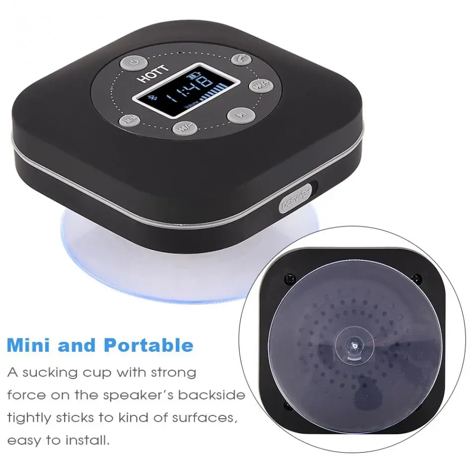 S603 мини портативный водонепроницаемый беспроводной Bluetooth Динамик Hands-Free fm-радио для ванной комнаты