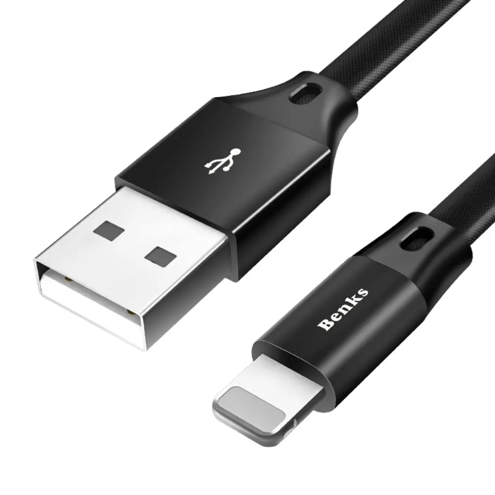 Benks كابل يو اس بي ل فون سريع بيانات الشحن كابل الشاحن ل فون XS ماكس XR X 8 7 6 6 S 5 5 S باد الحبل الهاتف المحمول الكابلات