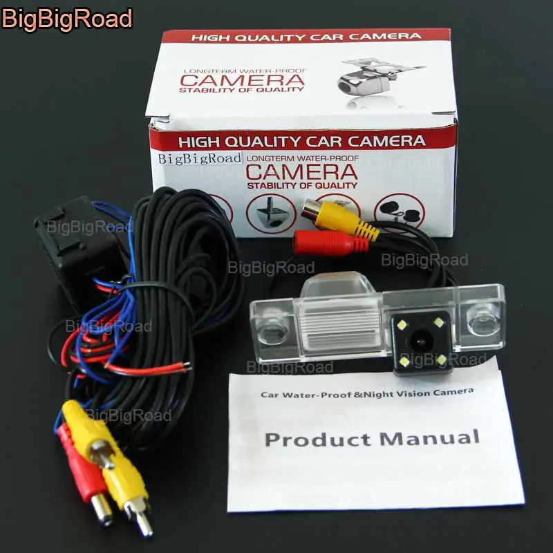 

BigBigRoad Car Rear View Reversing backup Camera with power relay / filter For chery cown 1 / X1 night vision parking camera