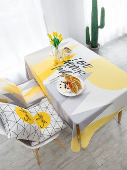 

Cotton Fabric Modern Concise Ins Table Fabric Art Round Table Cloth Northern Europe Tea Table Cloth Rectangle Table Cloth