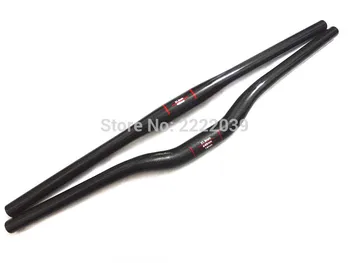 

3k carbon fiber mountain bike flat handlebar MTB bicycle rise handle bar T800 carbon 31.8mm x 580-740mm Riser handlebars