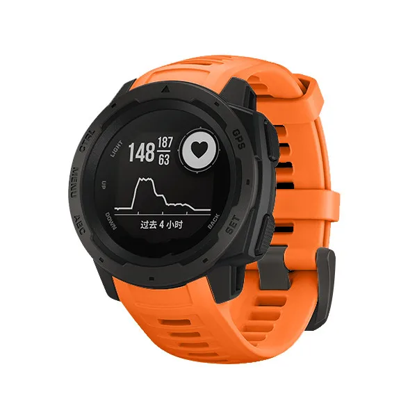 2 In1 COMLYO спортивный силиконовый ремешок для смарт-часов Garmin инстинкт полосы Quick Release браслет с крышкой чехол для Garmin инстинкт часы