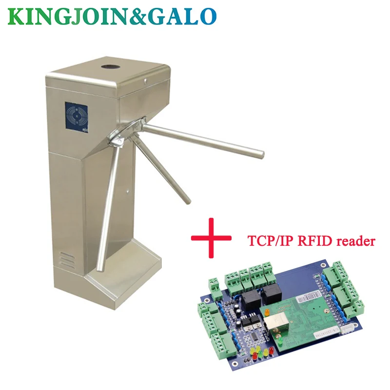 TCP/IP Талия-высокая полуавтоматическая штатив турникет с Rfid карты чтения Funciton