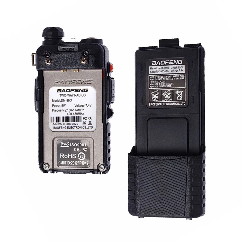 Baofeng 2018 Dual Band Tier 2 II DMR Digital Two-way Radio Walkie Talkie DM-9HX sister Radio Station DM-5R Plus UV-5R UV5R UV 5R