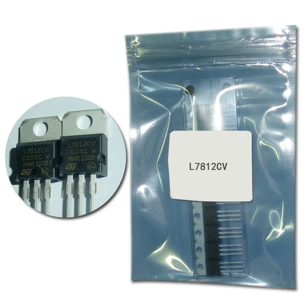 

10pcs/lot TO-220 L7812 LM7812 7812 Positive-Voltage Regulators