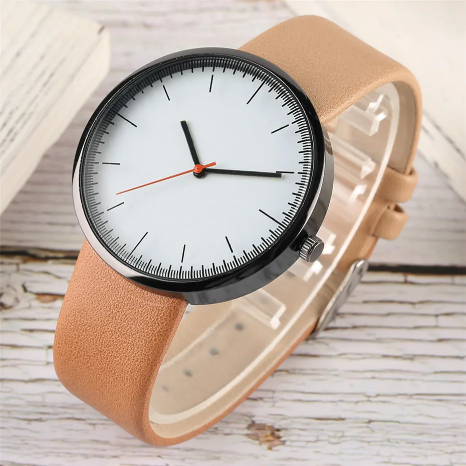 

Minimalist Watch for Women Fashion Casual Quartz Ladies Watches Gray/Blue/Brown Color Leather Strap 2018 New Arrival Female Gift