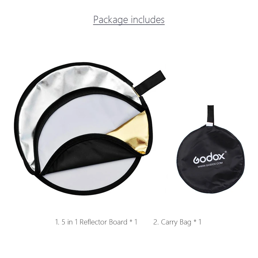 Godox 5 in 1 Portable Foldable Studio Photo Collapsible Multi Disc ...