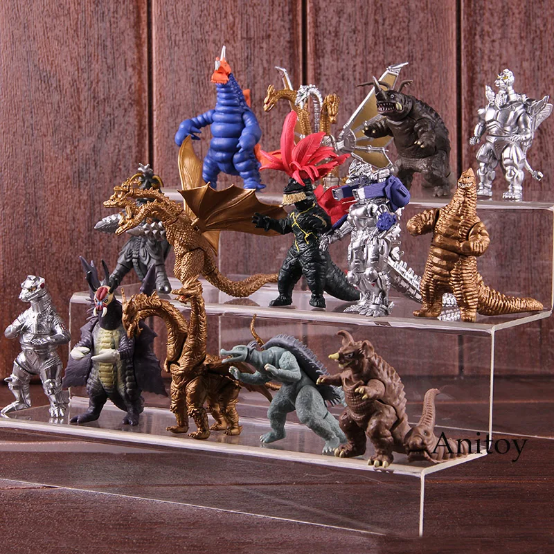 

Godzilla Action Figures Mechagodzilla King Ghidorah Megalon Kamoebas King Caesar Dinosaur Decoration PVC Collectible Model Toy