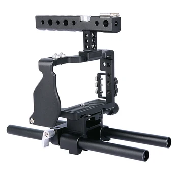 

Yelangu Camera Cage Handle For Sony A6000 A6300 A6500 With Aluminum Alloy Handheld Hand Grip