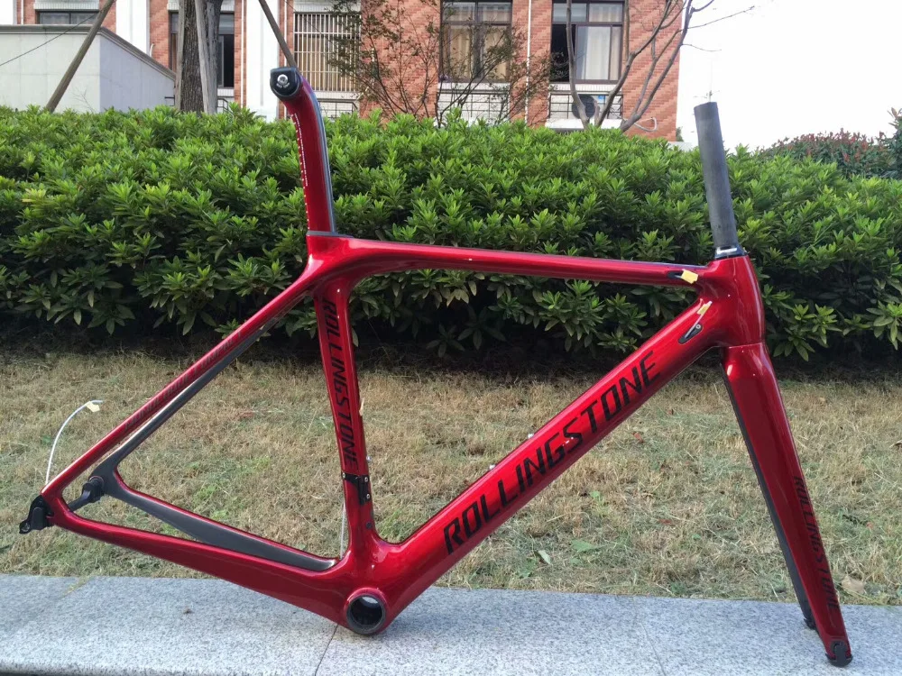 Excellent Rolling Stone Compass Road Carbon frame with FORK, Seat post RED 45cm 47cm 50cm c-t 1030g 0 Excellent Rolling Stone Compass Road Carbon frame with FORK, Seat post RED 45cm 47cm 50cm c-t 1030g 0