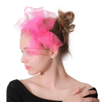 

Lotus flower Crinoline fascinators hats millinery hair accessories for women wedding church Kentucky derby ascot races hairclips