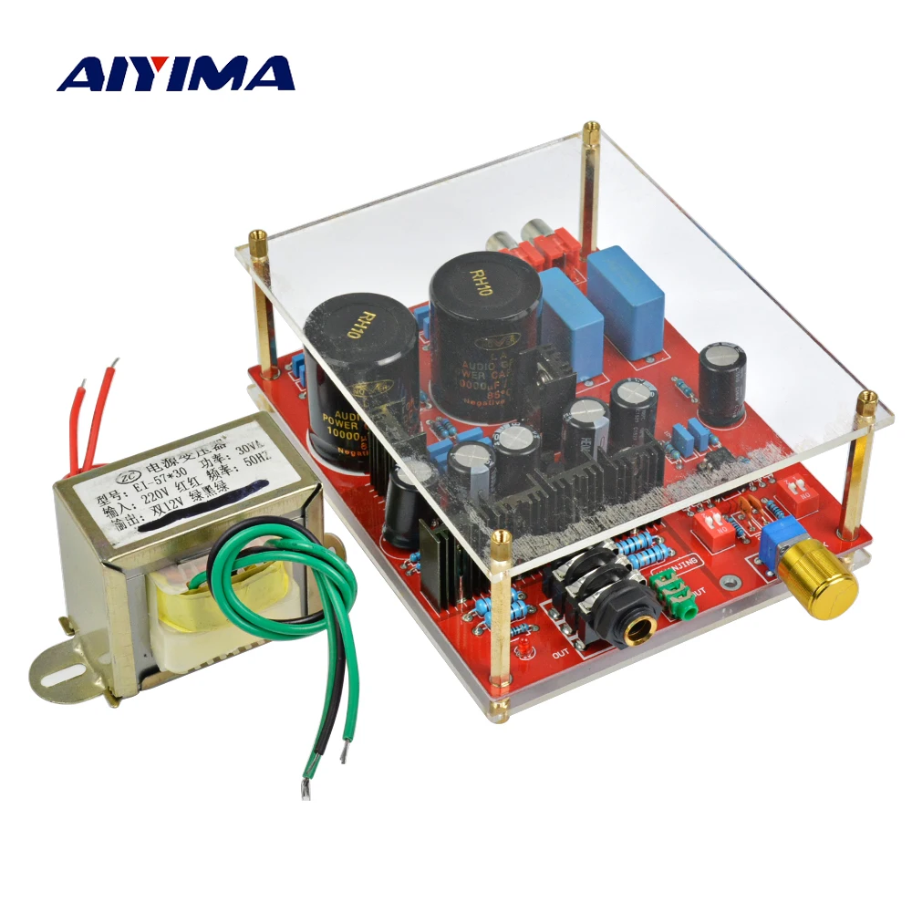 

AIYIMA Lehmann circuit design LM317 LM337 voltage regulator circuit NE5532 country half LM833 op amp BD139 BD140 amp board