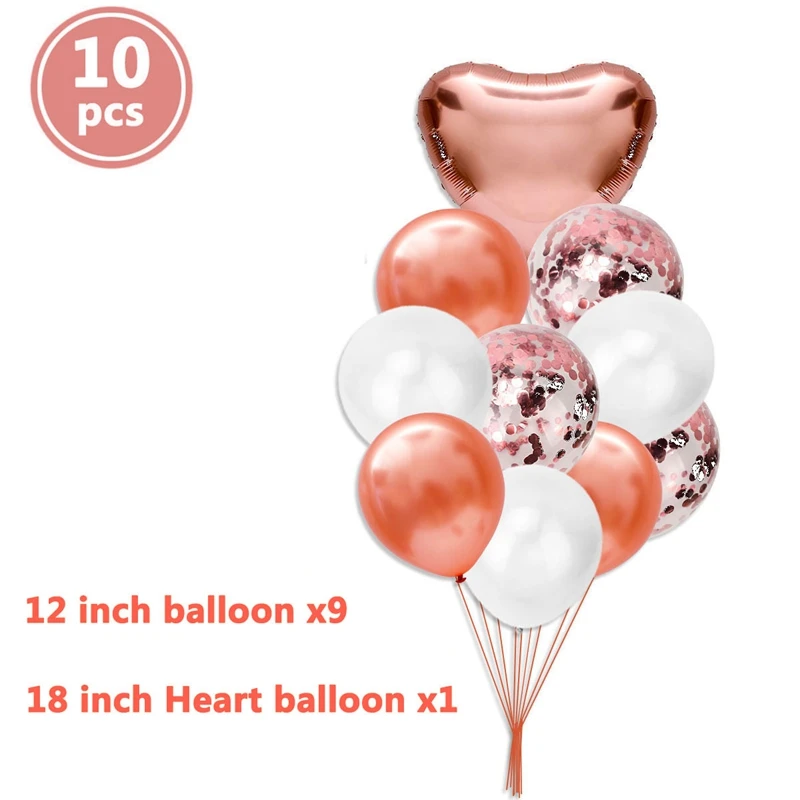 10 шт смешанные латекса сердца конфетти шары Baby Shower аксессуары для вечеринки дня