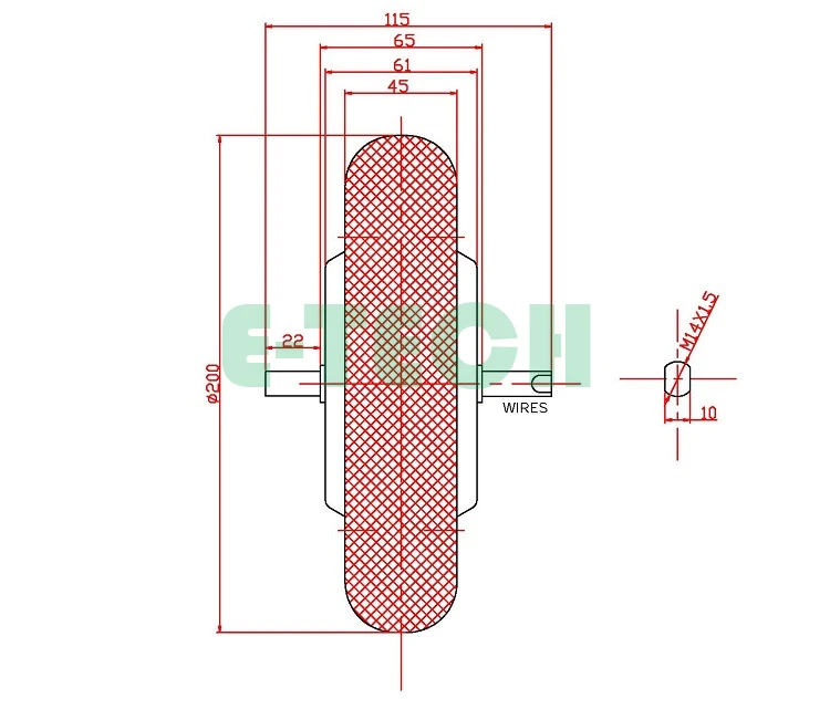 8INCH SOLID TIRE EBS