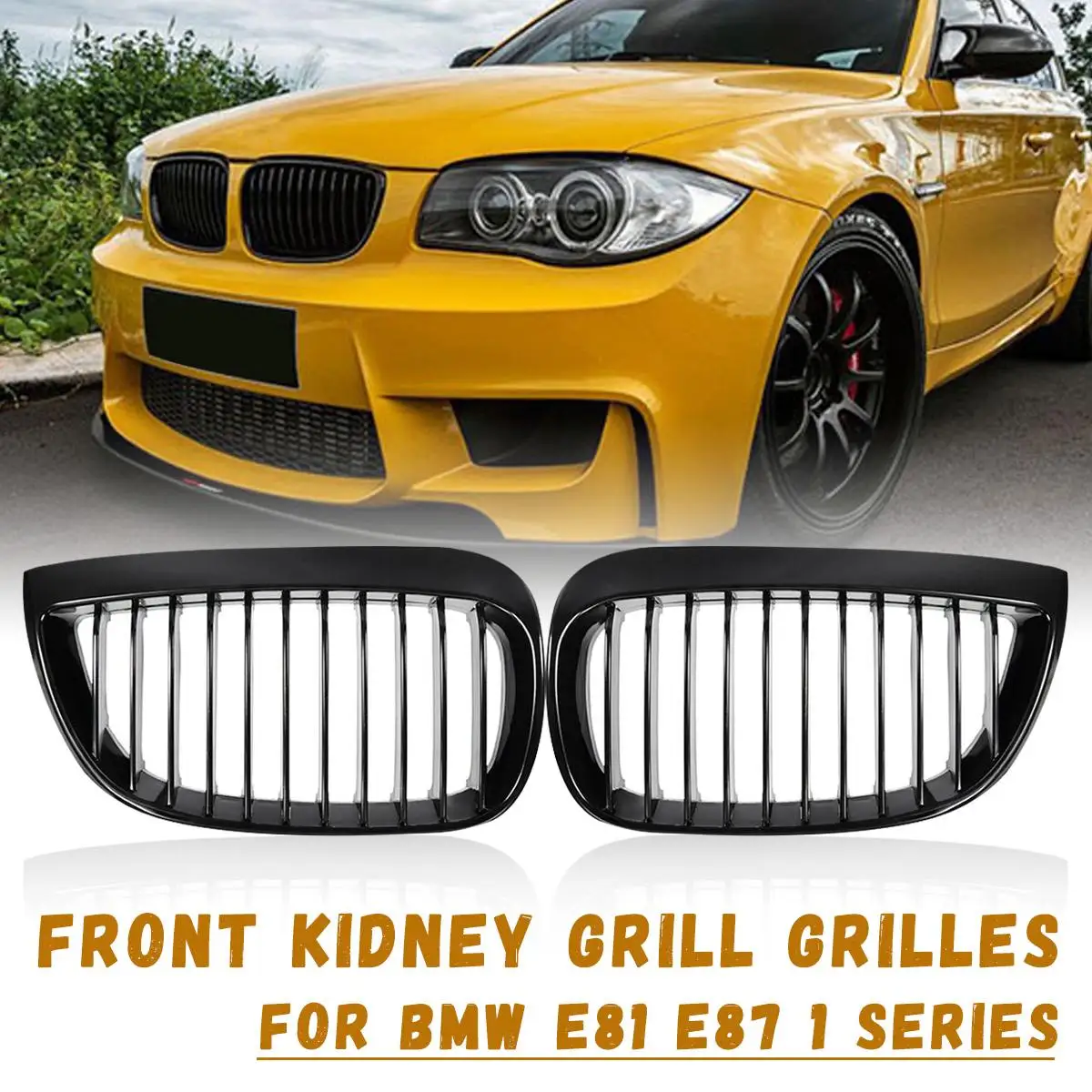 

Gloss black Front Sport Kidney Grill Grilles for BMW E87 E81 1 Series 2004 2005 2006 2007