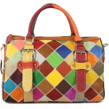 Натуральная кожа Для женщин сумка большая Ёмкость Мешки Duffle Винтаж сумка Повседневное сумки carteira feminina