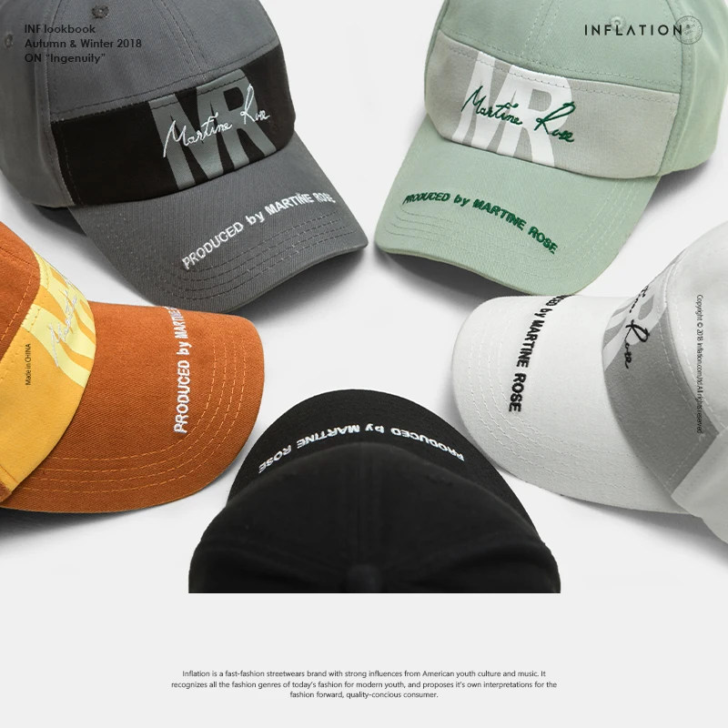 

INFLATION New Style Cap Letter Embroidery Cap Contrast Baseball Cap Printing Snapback Caps Men Casual Hats 132CI2018