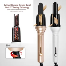 Professional Hair Curler Automatic Curling Wand Instant Heat Curling Iron Hair Waver Curling Wand 360 Rotating Wand Professional Hair Curler Automatic Curling Wand Instant Heat Curling Iron Hair Waver Curling Wand 360 Rotating Wand