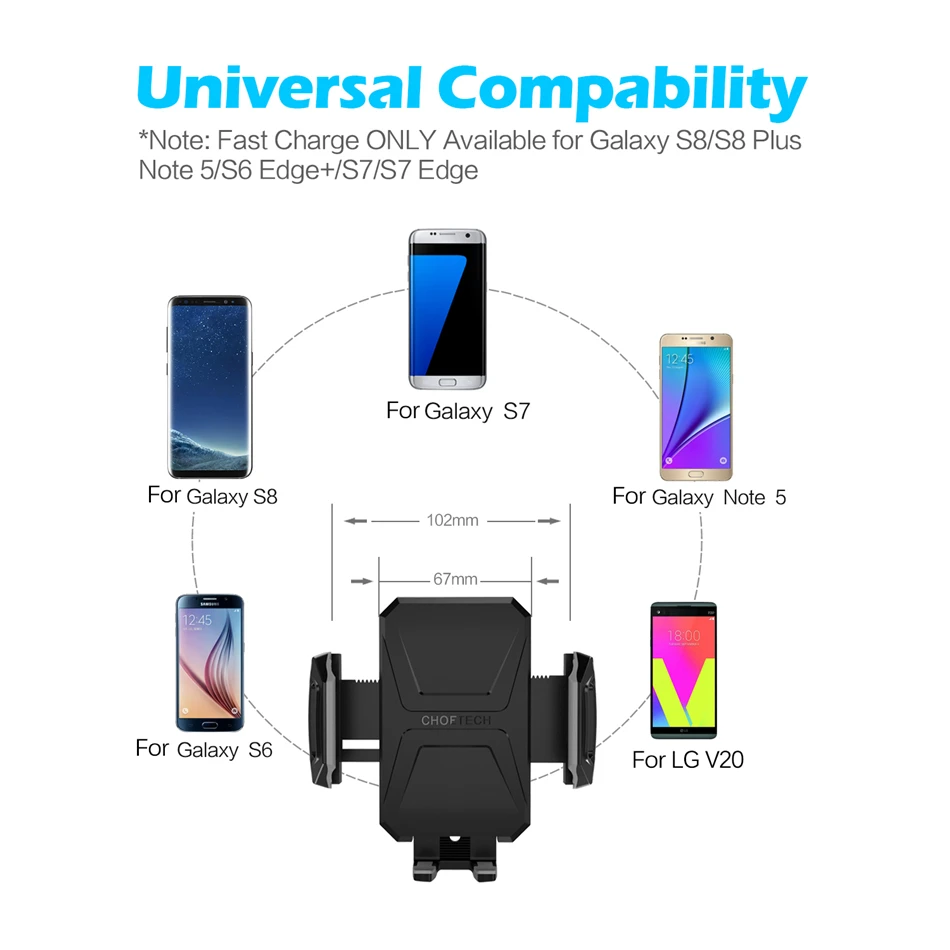 Wireless Charger for Samsung Galaxy S8 4