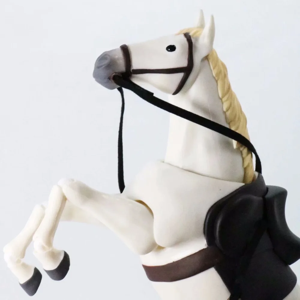 Fgima 246 военный конь белый и коричневый BJD ПВХ сборная фигурка модель игрушки подвижный подарок 16 см