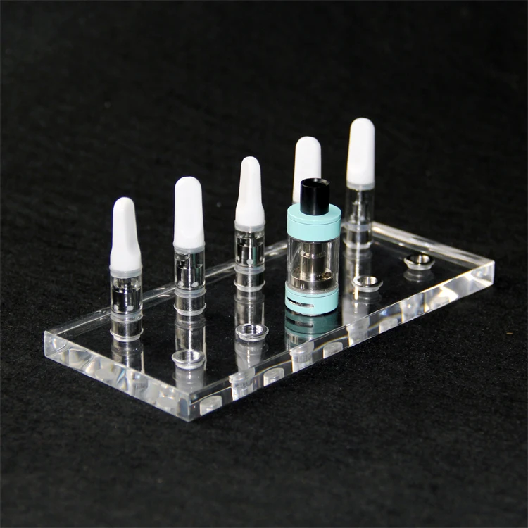 Coil Father 10 Screw 510 Acrylic Atomizer Stand Holder Vaporizer Atomizer Base Electronic Cigarette Accessories for 510 RDA Tank