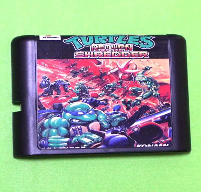 

Turtles-Return Shredder for 16 bit Sega MD game Cartridge for Megadrive Genesis system