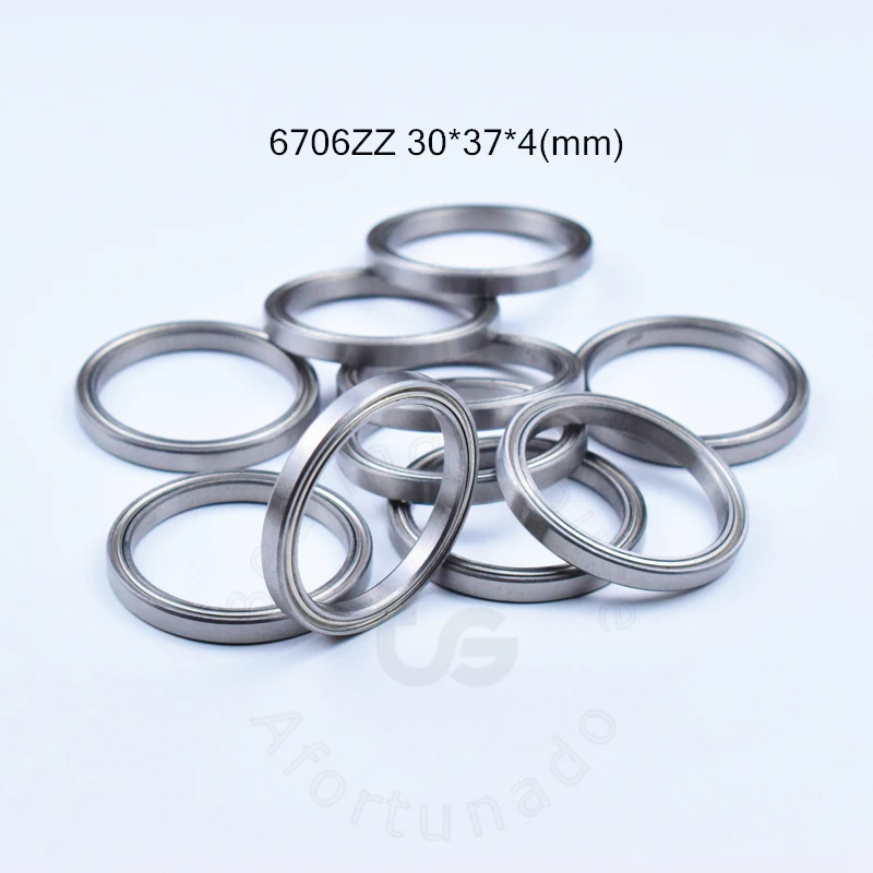 Подшипник из хромистой стали 6706ZZ 30*37*4 (мм) 10 шт. подшипник ABEC-5 6706 металла с