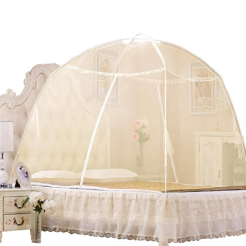 

Hot Sale Raising Mosquito Nets 2 Two-door Zipper Mosquito Nets Foldable Automatic Installation Camping Mosquito Nets