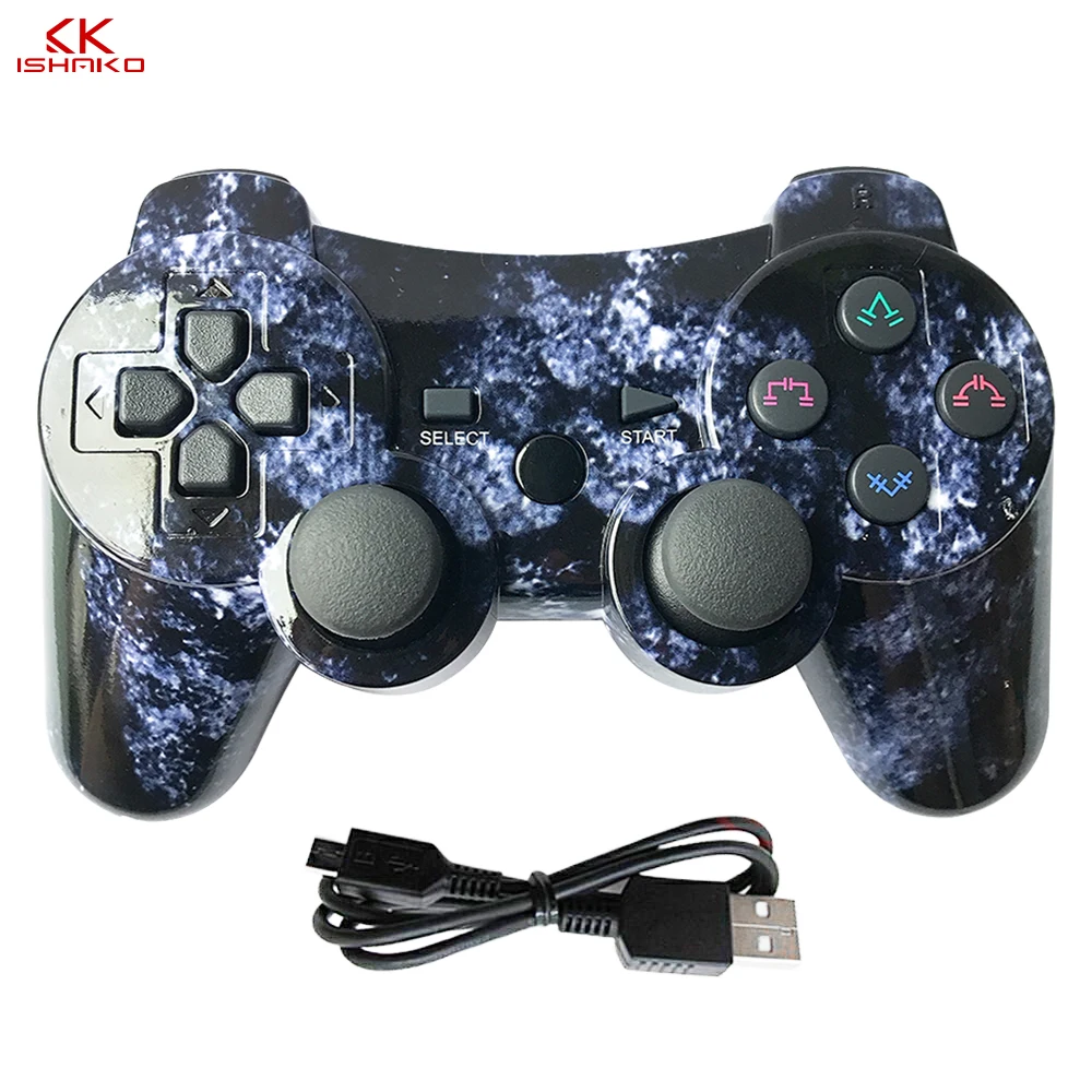 K ISHAKO для sony PS3 Bluetooth контроллер геймпад Манетт для sony Play Station 3 джойстик беспроводной геймпад SIXAXIS Dual Vibrat