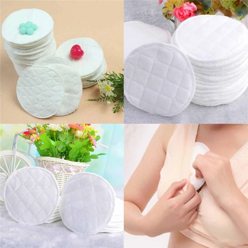 

10pcs Three Layers Ecological Cotton Breastfeeding Pads Nursing Pads Reusable Nursing Breast Pads Washable Absorbent Baby