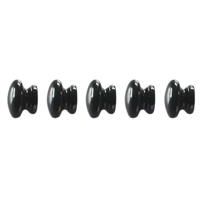 Special Offers 25pcs Hot Sale Kitchen Cabinet Wood Wooden Pull Button Grab Handle Black 20 * 24 * 20mm Furniture Handle & Knob