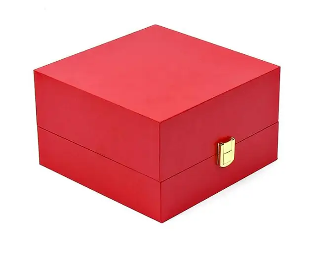 Leatherette Paper Tiara Box 20x20x12cm Wedding Jewelry Gift Box Tiara