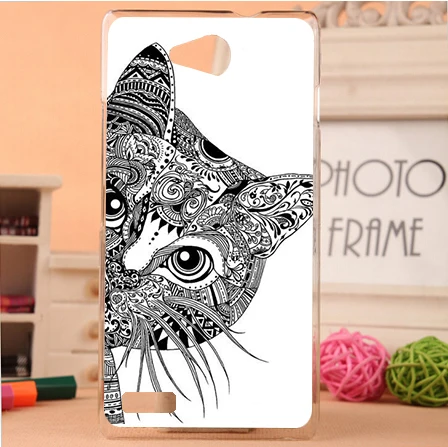 Beli Pola pencetakan indah berwarna bunga harimau singa Menara Eiffel desain keras plastik kasus untuk ZTE blade g lux Kembali Penutup kasus