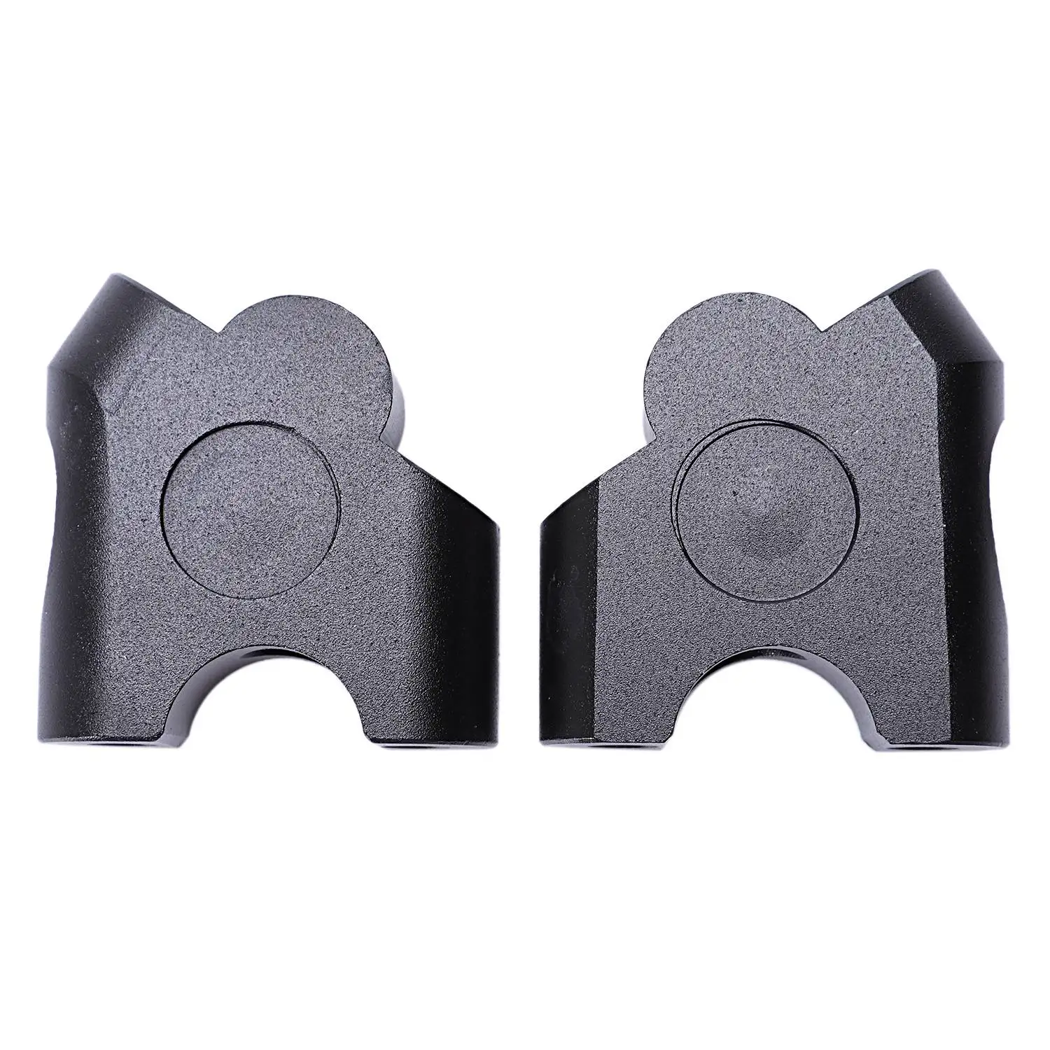 Универсальный Мотоцикл Cnc алюминиевый руль стоячий зажим Крепление конус 2 шт. 22 мм для Triumph Honda Yamaha Suzuki Kawasaki(черный