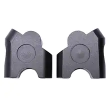 Универсальный Мотоцикл Cnc алюминиевый руль стоячий зажим Крепление конус 2 шт. 22 мм для Triumph Honda Yamaha Suzuki Kawasaki(черный