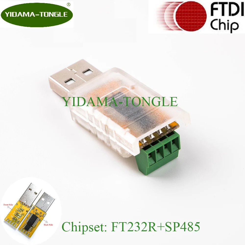 Адаптер USB RS485 переходник с подключением к 4 полюсной клеммной колодке FTDI rs485