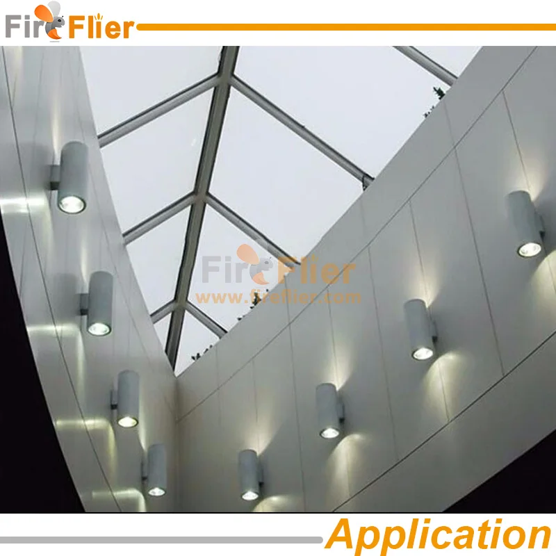 double head led wall light application