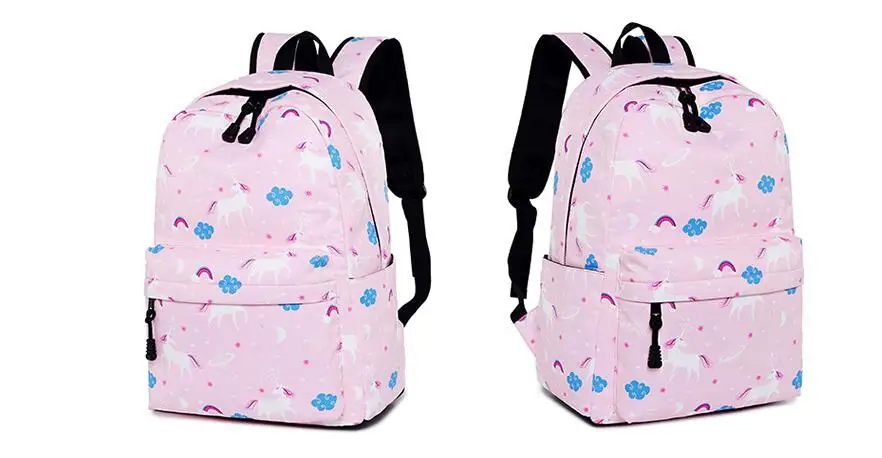 Милый школьный ранец с изображением мультяшных геров для девочек с единорогом Печать Детские рюкзаки студенческие сумки для начальной