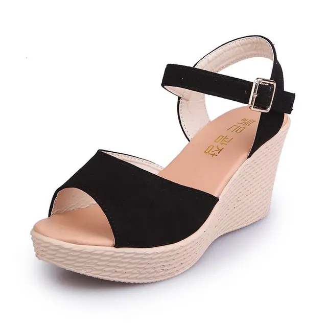 NAUSK Elegant sandals women wedges shoes fashion platform high heels