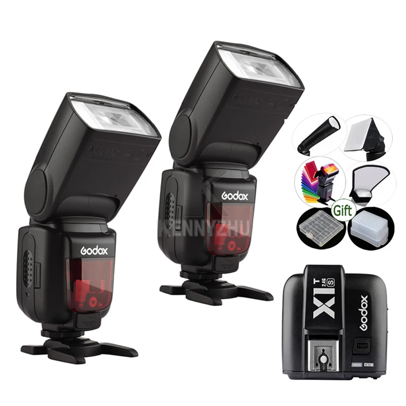

GODOX 2X TT600S + X1T-S Flash Trigger Transmitter X1S 2.4G Wireless Speedlite for Sony Camera A7S A7 A7R II A7MII A6000 A6300